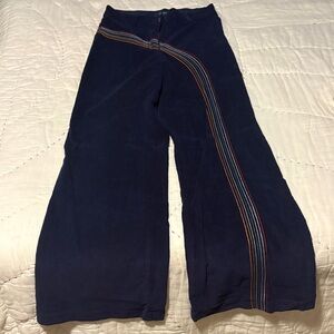 ModCloth Navy Trousers with Multicolor Stripes